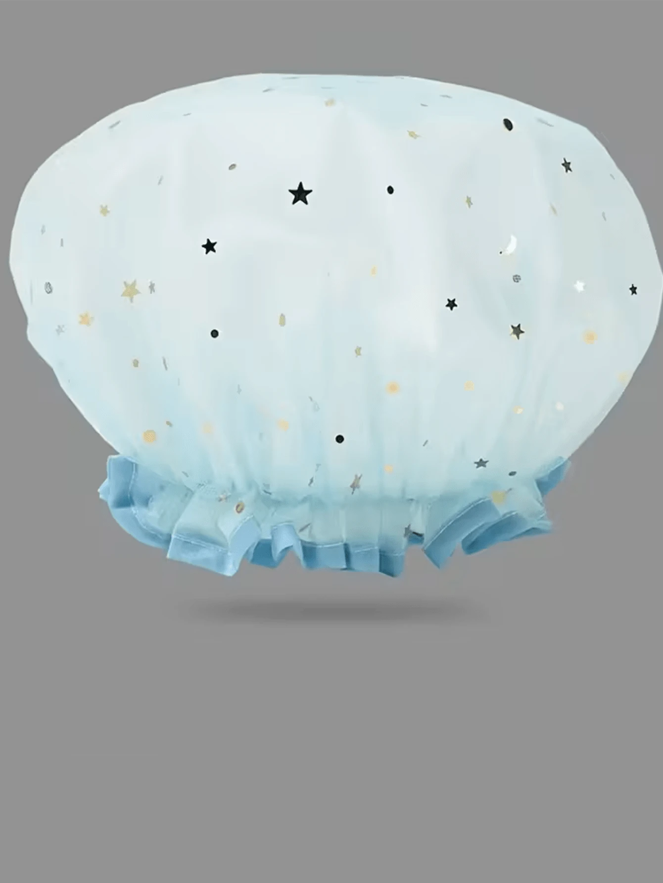 1pc High Quality Reusable Shower Cap, Fits All Hair Lengths, Suitable For Salons And Spas - Multicolor - View 1