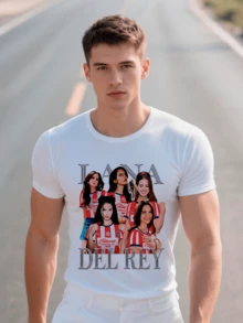 Playera 100% Algodón Peinado Cuello Redondo Modelo Lana Equipos Del Rey De Futbol Guadalajara Mexico, Unisex, Comodo - Blanco - Ver 1