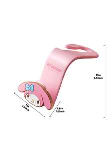 Sanrio My Melody Fabric Car Seat Back Hook - Cute & Practical Hanging Accessory For Travel, Stylish & Strong, Suitable For All Ages, Multi-Purpose Car Organizer, Decorative Hook - Melody - View 8