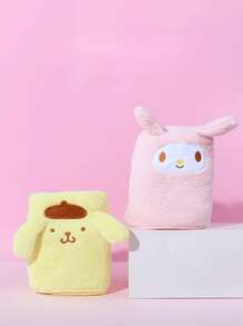 Miniso Sanrio Pompompurin Coral Fleece Towel Bathroom Face Towel Strong Absorbent Soft Non-Shedding Adult Towel Thickened - Yellow - View 1