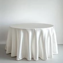 1Pc Rectangular/Round Elegant Satin Tablecloth Luxury Glossy Polyester Table Cover For Wedding, Party, Banquet Table Cover For Elegant Decor For Formal Dining Extra-Long Rectangular Table Cover Shiny Bridal Banquet Tablecloth For Reception & Party Machine Washable