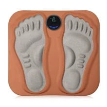 Home Portable Massage Pad Adhesive Massager Muscle Stimulator Low-Frequency Pulse Massage Pad Multifunctional Foot Massage Pad Pulse Acupoint Pressing Massage Pad, Orange For Office, Living Room, Bedroom Use, Massage Relaxation Tool - Multicolor - View 7