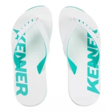 Chinelo Kenner Sandália Red Original Masculino Feminino - Branco e Verde Água - Visão 5