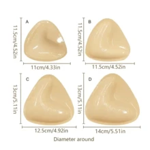 Almofadas Adesivas de Gelatina Dupla Face Invisíveis, À Prova d'Água para Natação, Reutilizáveis, Insertos de Sutiã Push-Up Reforçados, Essencial para Maiô Bikini e Roupa Íntima