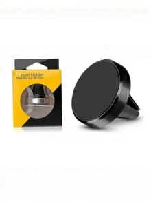 1pc Multifunctional Mini Magnetic Phone Holder, 360 Degree Rotation, Suitable For Smartphone On Car Dashboard, Home, Kitchen And Office