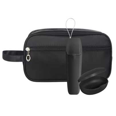 Kit Necessaire Impermeável Porta Escova Saboneteira Premium