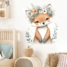 可爱卡通恐龙动物墙贴，可移除 PVC 墙饰，适用于卧室、家居背景 - 彩色 - 查看 9