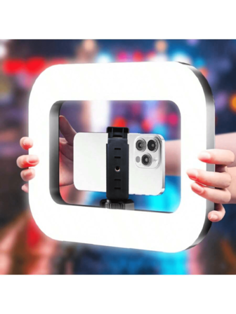 A Camera And Smartphone Stabilizer Kit With An LED Ring Light, Featuring A Large 3600Mah Battery, Designed For Smartphone Video Equipment, With Three Color Temperature Settings, Suitable For Smartphone Selfies And Live Streaming Lighting. Christmas Gift/ Gift For Family
