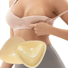 Almofadas Adesivas de Gelatina Dupla Face Invisíveis, À Prova d'Água para Natação, Reutilizáveis, Insertos de Sutiã Push-Up Reforçados, Essencial para Maiô Bikini e Roupa Íntima