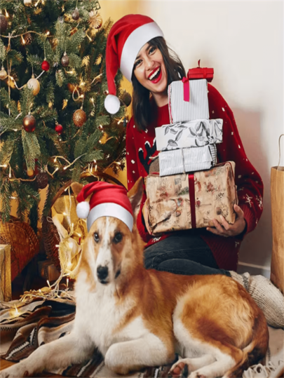 Bonnet de Père Noël douillet pour adultes - Tissu épais et doux comme de la laine, parfait pour les fêtes de Noël et du Nouvel An