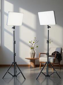 63英寸可调节三脚架，10英寸USB供电LED自拍和视频会议灯，3000K-6500K色温可调，适用于摄影照明、录制、直播、化妆、Vlog等。 - 彩色 - 查看 2