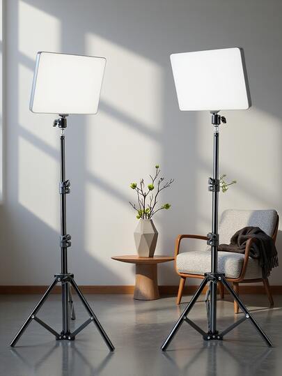 63-tums justerbart stativ, 10-tums USB-driven LED-selfie- och videokonferensbelysning, justerbar färgtemperatur på 3000K-6500K, lämplig för fotobelysning, inspelning, livestreaming, smink, vloggning etc.