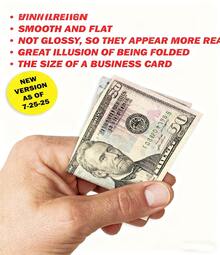 Prank Cards, Illegal Parking Prank Cards, Bad Parking Prank Cards, Look Like $50 Bills From A Distance, Leave Them Under The Driver'S Car Wipers, Use Them For Pranks On Illegal Parking Drivers, Halloween Prank Cards, Garage Illegal Parking Prank Cards. - 白色 - 查看 4