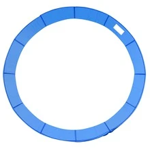 SOOZIER 14FT Trampoline Pad Replacement, Φ168" Spring Cover, Water-Resistant Universal Round Trampoline Safety Pad, No Holes For Pole, Blue - Blue - View 2
