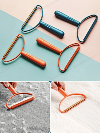 2-In-1 Lint Remover, Dual-Sided Sweater Shaver, Plastic Fabric Defuzzer, Convenient Clothes Fuzz Shaver, Pet Fur Remover, Clothes Depiller, Fabric Shaver, Lint Brush, Clothes Defuzzer, Manual Lint Brush