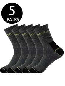 2/5/10/20 Pairs Men's Casual Sports Mid-Calf Socks, Suitable For Running, Fitness, All Seasons - Multicolor - View 13
