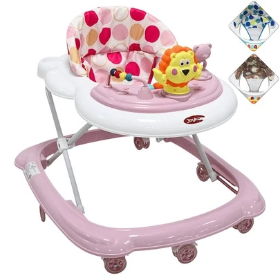 Joykoo Andadera para Bebé Juguetes León Musical Altura Ajustable Ruedas de Goma Apta desde 6 meses y hasta 12 kg
