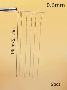 5pcs/Set Beading Needles, Jewelry Making DIY Bracelet Tools, Seed Bead Needles, Spiral Anti-Slip Beading Needles