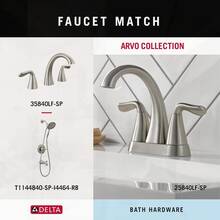 Delta ARV35-DN Towel Hook For Bath, Brushed Nickel, Double Towel Use