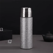 1pc New Portable Titanium Double-Wall Insulated Water Bottle, Unisex, Suitable For Outdoor Activities, Home, Office And Travel, Perfect As A Gift - Multicolor - View 4