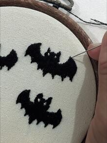 6 件/套 30*30cm 米色棉质绣花布，100% 纯棉密绣布，适合手工刺绣和圣诞装饰 - 米色 - 查看 2