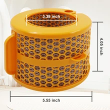 PH01 Carbon Fiber Evaporator Filter Replacement For PH01 PH02 PH03 PH3A PH04 Replacement Parts (Yellow 1 Pack)