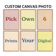 Chọn 6 ảnh để in, tự thiết kế bộ tranh treo tường bằng vải canvas, in bất kỳ 6 ảnh nào, tranh trang trí tường in theo phong cách cổ điển, tranh trang trí tường bằng vải canvas tùy chỉnh, một món quà tuyệt vời. Có khung tùy chọn, hoàn hảo cho một mùa hè thư thái, tranh trang trí tường tùy chỉnh, trang trí nhà cửa, lịch ngày lễ, trang trí phòng khách. - Không có khung - Xem 13