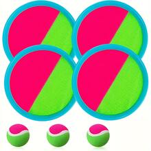 Goo Ball Children's Toy - Outdoor Game, Beach Toy, Throwing Ball Set With 2 Bats And 1 Ball, Perfect Beach Game Combination Courtyard Playground, Suitable For Children/Adults/Family Easter Gifts - 寶藍色 - 查看 10