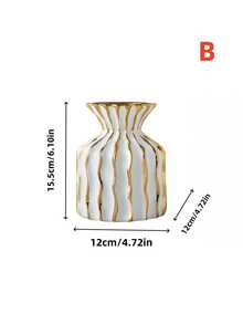 1 pieza Jarrón de estilo nórdico de cerámica con textura, adecuado como jarrón decorativo de oficina, jarrón de mesa de sala de estar para flores frescas o secas, y jarrón decorativo de entrada. Decoración del hogar, decoración de la habitación, jarrón de flores, jarrón de vidrio