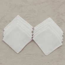 Baby Essentials – 32x32cm Double Diaper Kit 10 Units 100% Cotton With Delicate Piquet - 粉紅色和白色 - 查看 6