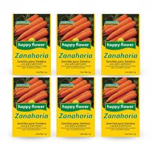 Pack de 6 Semillas de Zanahoria Happy Flower – Germinación Garantizada (1 g c/u) - Amarillo - Ver 1