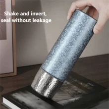 1pc New Portable Titanium Double-Wall Insulated Water Bottle, Unisex, Suitable For Outdoor Activities, Home, Office And Travel, Perfect As A Gift - Multicolor - View 7