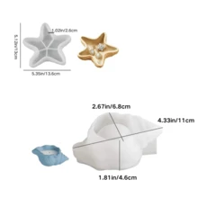 1pc 3D Seashell & Conch Silicone Mold For Candle Holders - Epoxy Resin Casting, DIY Plaster & Concrete Storage Boxes, Home Decor Planters & Clay Flower Pots