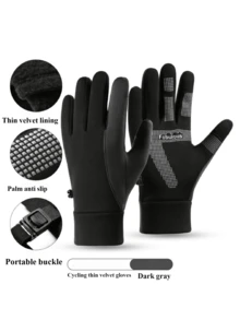 Unisex Winter Outdoor Radfahren Sport Handschuhe, thermisch gefüttert und verstärkt für Skifahren & Wandern