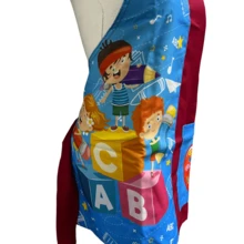 Apron For Teachers And Educators: Exclusive Designs - Red Blue - View 3
