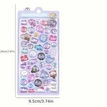 1pc Cute Candy Rabbit 3D Resin Sticker - Matte Rectangular Design, Featuring Heart, Star And Flower Patterns, Suitable For DIY Diaries, Scrapbook Decoration, Stationery Beautification, Rabbit Accessories, Diary Decoration, Essential Scrapbook Items, Fun ICONS, Fantasy Shapes, High-Quality Adhesive Pieces