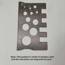 Solid Metal Screw Bolt Caliper - Stainless Steel Nut Screw Gauge With Screw Alignment Function, Sturdy And Durable Construction, M1-M12 Precision Measurement, No Assembly Required. Ideal For Repair Technicians And Mechanics In Electronics And Automotive Manufacturing Industries, DIY Projects, And Auto Repair Shops. This Convenient Portable Measuring Tool Provides Accurate Measurement Results. Also An Ideal Gift For Men!