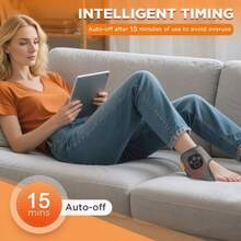 FollowBreak 1pc Ankle Massager, 4 Heating Modes, 3 Vibration Levels, Portable Massage Tool, Foot Massager, Rechargeable Heated Vibration Massager, Suitable For Home Use And As A Gift