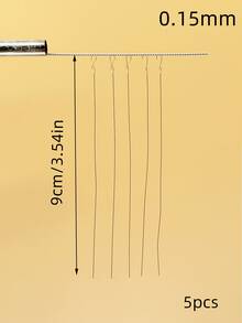 5pcs/Set Beading Needles, Jewelry Making DIY Bracelet Tools, Seed Bead Needles, Spiral Anti-Slip Beading Needles