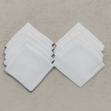 Baby Essentials – 32x32cm Double Diaper Kit 10 Units 100% Cotton With Delicate Piquet - 海軍藍和白色 - 查看 1