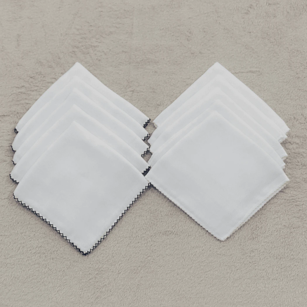 Baby Essentials – 32x32cm Double Diaper Kit 10 Units 100% Cotton With Delicate Piquet - 海軍藍和白色 - 查看 1