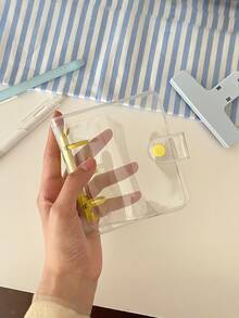 Shiny, Transparent Small Album, Mini Loose-Leaf Book And Inner Refill Pouch, DIY Storage Album, Plug-In Small Storage Album, Ticket Collection Album, Large Capacity Postcard Storage Book, Perfect For Star Enthusiasts, Teenagers