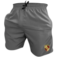 Men's Tactel Printed T-Shirt And Shorts Kit Launch - 紅色 - 灰色 / 保時捷 - View 2