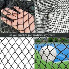 Siatka do ćwiczeń golfowych 1 szt., wytrzymała, 3 mm, z pogrubionymi krawędziami i linkami mocującymi, odpowiednia do ćwiczeń golfowych, tenisowych, dekoracji ogrodowych, wysokiej jakości, trwała siatka do ćwiczeń golfowych - Czarne - Zobacz 7