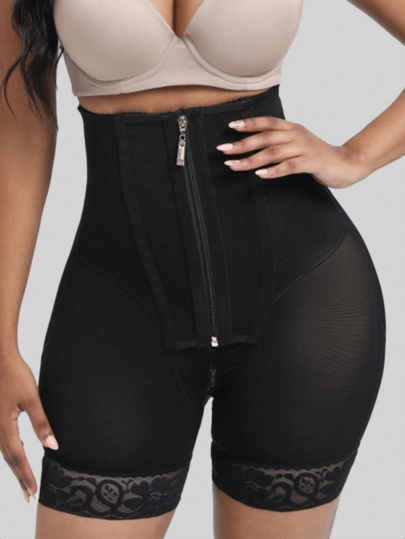 1 Pc Colombian High Waist Body Shaper Shorts ,Fajas Women Tummy Control Shapewear Bottoms,Butt Lifter Thigh Slimming Zipper Hip Enhancer ,High Compression Full Body Shaper Underwear,Shaping Panties ,Suitable For Various Occasions ﻿