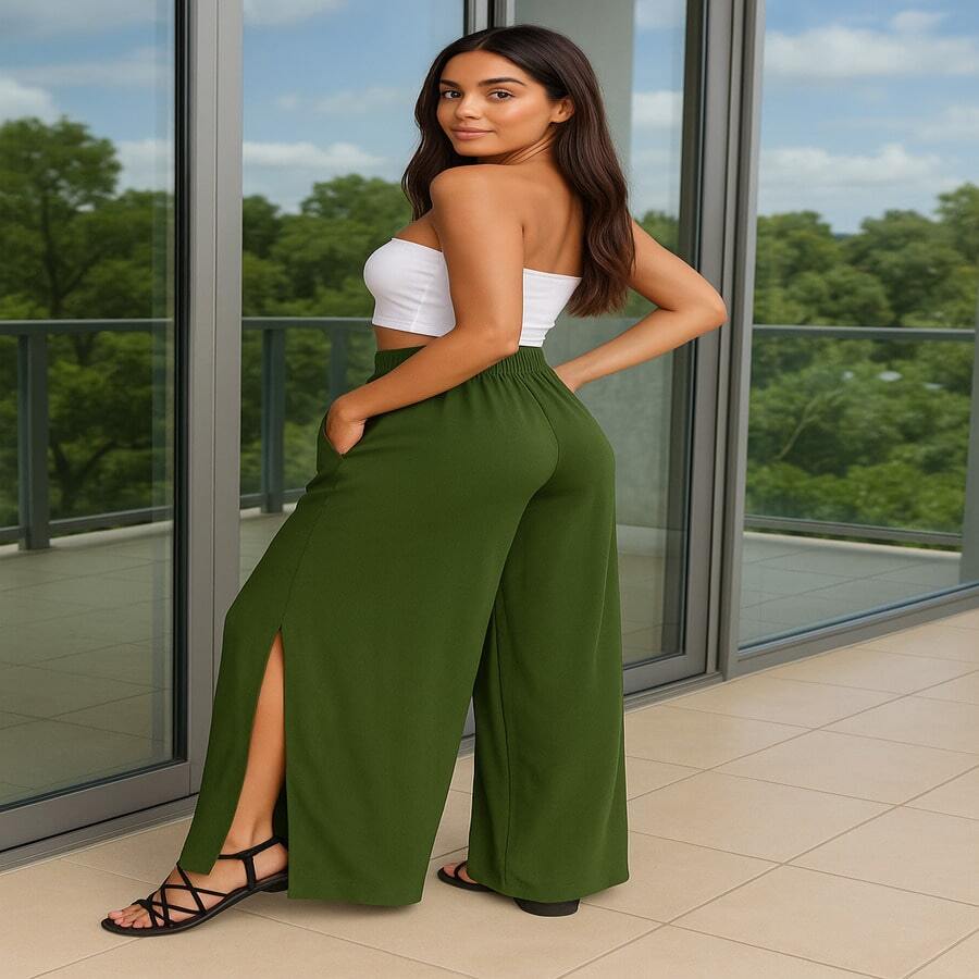 IT'S HERE! The Perfect Pants From The Spring/Summer Collection ☀️ New Season, New Look! Introducing Our New Pants Model, Made For Those Who Love Comfort + Style At All Times Code D - 軍綠色 - 查看 1