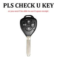 5-Button Car Key Fob Cover Fit For Camry, Corolla, Crown, Reiz, RAV4 Straight Key, Smart Remote Key Case - Multicolor - View 10