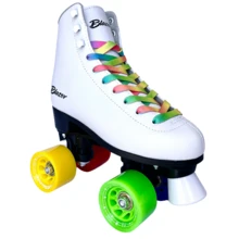 Patines Rollle 4 Ruedas Blanco Multicolores - Blanco - Ver 4