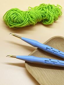 Punch Needle Kit, Beginner Punch Needles, 4-Level Adjustable Punch Needle, Cross Stitch Punch Needle Tools