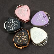 5-Button Car Key Fob Cover Fit For Camry, Corolla, Crown, Reiz, RAV4 Straight Key, Smart Remote Key Case - Multicolor - View 3
